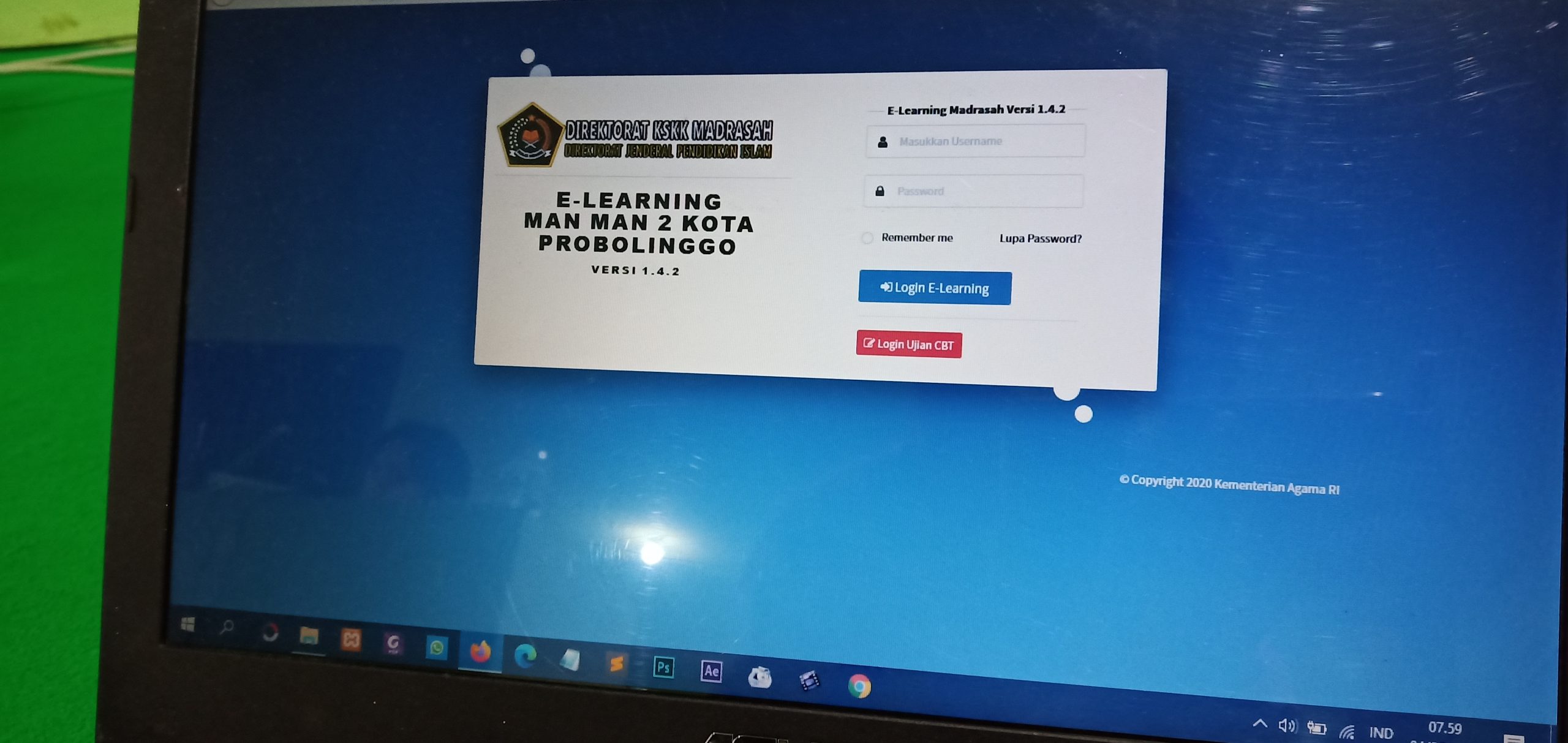 E-Learning MAN 2 Kota Probolinggro
