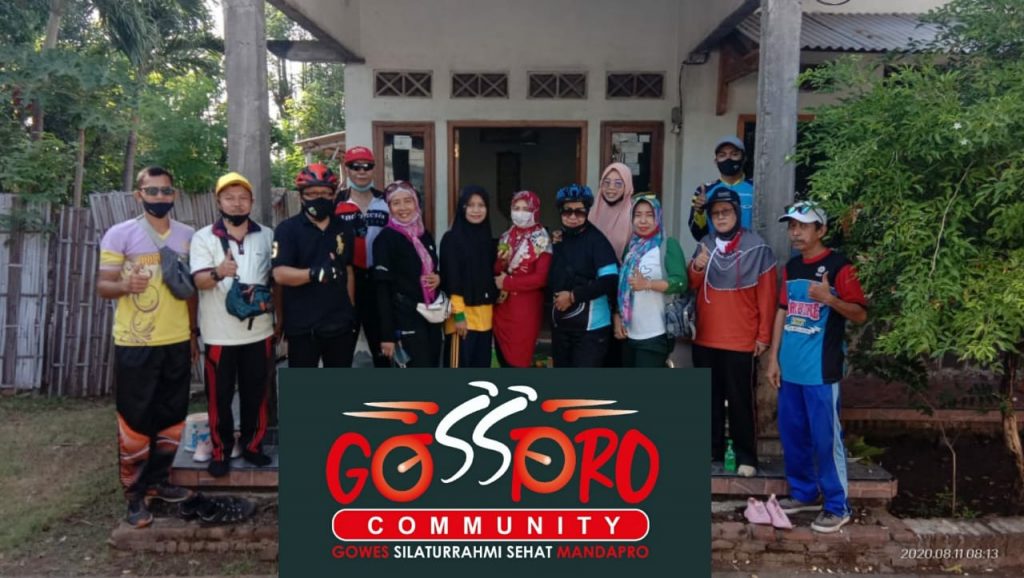 Gowes dan silaturrahmi ke kediaman ibu Rani Purwosari