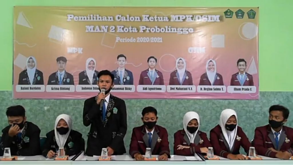 Para Kandidat menyampaikan visi misi nya